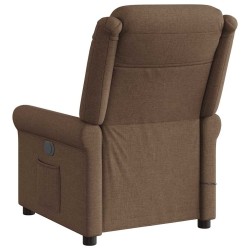 Fauteuil de massage inclinable Marron Tissu 