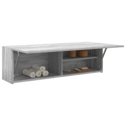 Armoire murale de bain sonoma gris 100x25x30 cm bois ingénierie 