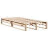 Lit bibliothèque sans matelas 90x190 cm bois massif 