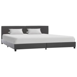 Cadre de lit Gris Similicuir 180x200 cm 
