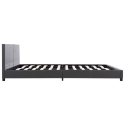 Cadre de lit Gris Similicuir 180x200 cm 
