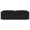 Coussin de tête de lit noir 160 cm similicuir 