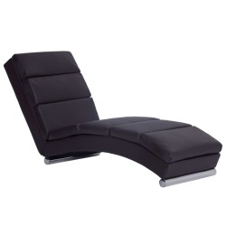 Chaise longue Marron Similicuir 