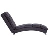 Chaise longue Marron Similicuir 