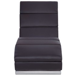 Chaise longue Marron Similicuir 