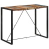 Table de bar 140x70x110 cm bois massif de récupération 