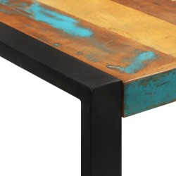 Table de bar 140x70x110 cm bois massif de récupération 