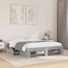 Cadre de lit sans matelas sonoma gris 150x200 cm 