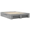 Cadre de lit sans matelas sonoma gris 150x200 cm 