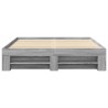 Cadre de lit sans matelas sonoma gris 150x200 cm 