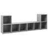 Meubles TV 4 pcs Gris béton 72x35x36,5 cm Bois d'ingénierie 