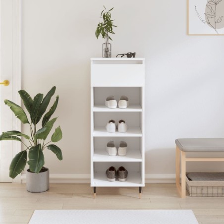 Armoire à chaussures Blanc 40x36x105 cm Bois d'ingénierie 