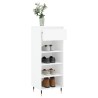 Armoire à chaussures Blanc 40x36x105 cm Bois d'ingénierie 