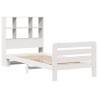 Cadre de lit sans matelas blanc 90x200 cm bois de pin massif 