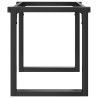 Pieds de table basse cadre en O 80x40x43 cm acier 