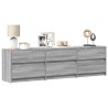 Meuble TV avec LED sonoma gris 180x34x50 cm bois d'ingénierie 