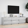 Meuble TV avec LED sonoma gris 180x34x50 cm bois d'ingénierie 