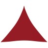 Voile de parasol tissu oxford triangulaire 6x6x6 m rouge 
