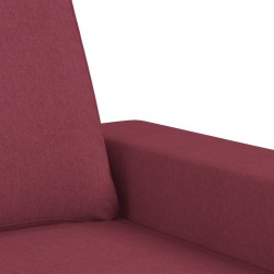 Canapé à 2 places Rouge bordeaux 140 cm Tissu 