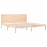 Cadre de lit sans matelas 200x200 cm bois massif de pin 