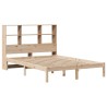 Lit bibliothèque sans matelas 120x190 cm bois de pin massif 