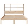 Lit bibliothèque sans matelas 120x190 cm bois de pin massif 