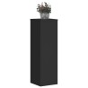 Supports pour plantes 2 pcs noir 25x25x80 cm bois d'ingénierie 