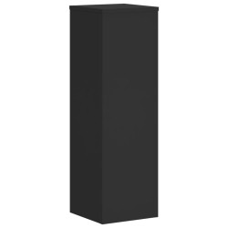 Supports pour plantes 2 pcs noir 25x25x80 cm bois d'ingénierie 