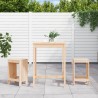 Ensemble de bar de jardin 3 pcs bois de pin massif 