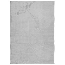 Tapis IZA poils courts style scandinave gris 120x170 cm 