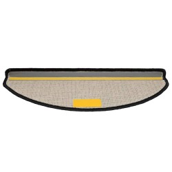 Tapis d'escalier 30 pcs noir 65x21x4 cm 