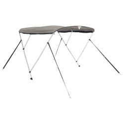 Toit bimini à 3 arceaux parois en maille 183x(185-198)x137 cm 