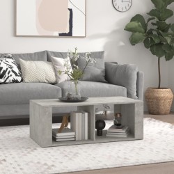 Table basse Gris béton 100x50x36 cm Bois d'ingénierie 