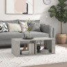 Table basse Gris béton 100x50x36 cm Bois d'ingénierie 