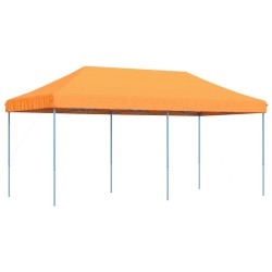 Tente de réception pliable escamotable orange 580x292x315 cm 