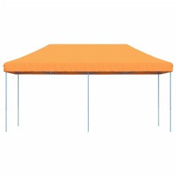 Tente de réception pliable escamotable orange 580x292x315 cm 