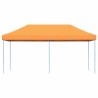 Tente de réception pliable escamotable orange 580x292x315 cm 