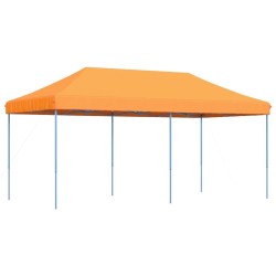 Tente de réception pliable escamotable orange 580x292x315 cm 