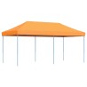 Tente de réception pliable escamotable orange 580x292x315 cm 