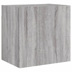 Unités murales TV 4 pcs sonoma gris bois d'ingénierie 