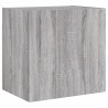 Unités murales TV 4 pcs sonoma gris bois d'ingénierie 