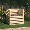 Composteur 80x80x78 cm Bois massif de pin 