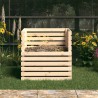 Composteur 80x80x78 cm Bois massif de pin 