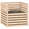 Composteur 80x80x78 cm Bois massif de pin 