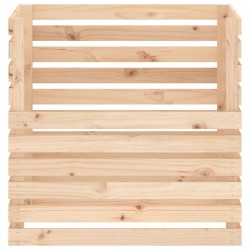 Composteur 80x80x78 cm Bois massif de pin 