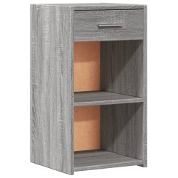 Table de chevet sonoma gris 35x34x65 cm bois d'ingénierie 