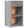Table de chevet sonoma gris 35x34x65 cm bois d'ingénierie 