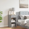 Table de chevet sonoma gris 35x34x65 cm bois d'ingénierie 
