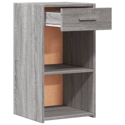 Table de chevet sonoma gris 35x34x65 cm bois d'ingénierie 