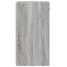 Table de chevet sonoma gris 35x34x65 cm bois d'ingénierie 